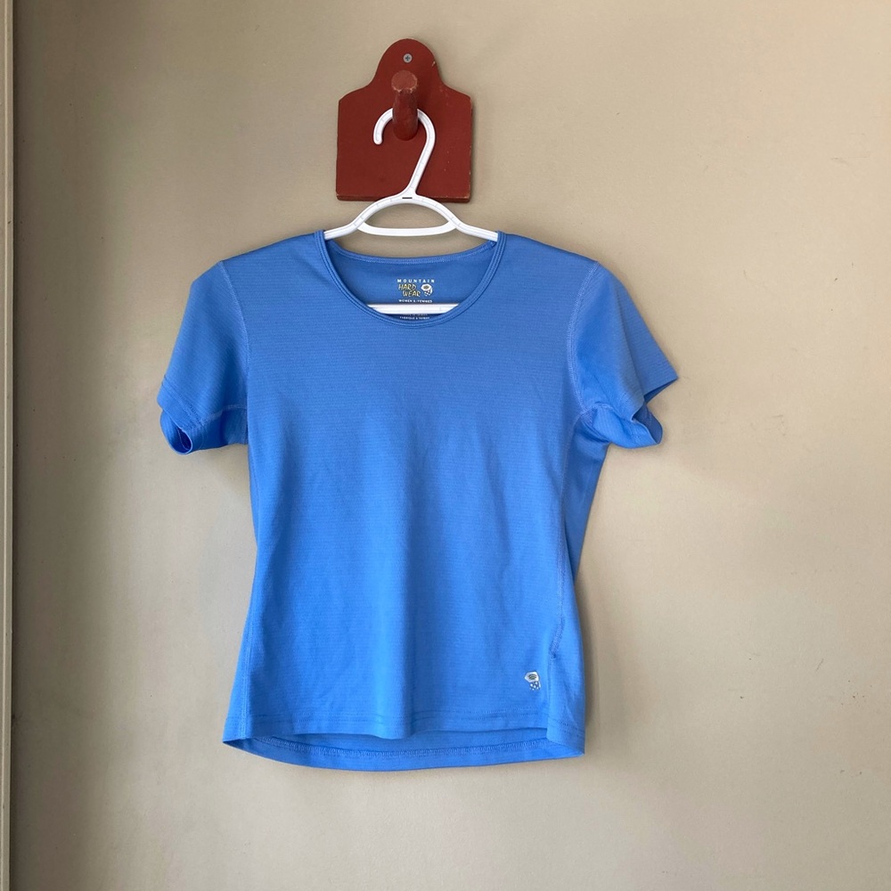 Mountain Hardwear Blue Athletic Workout Top S
